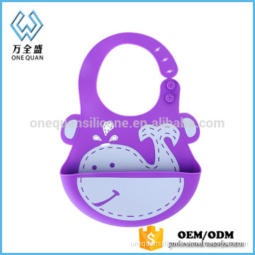 Toddlers OEM bibs baby infant siliva waterproof silicone bids Wholesale 2017